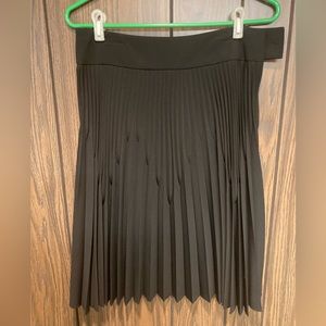 Short, Black Pleated Skirt